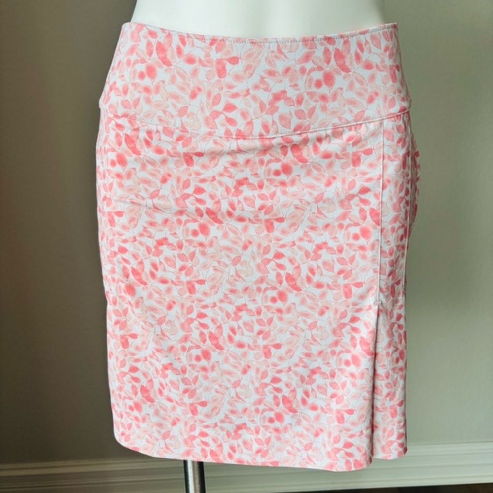 Fairway & Greene Pink White Floral Golf Tennis Pickleball Skort‎ Women's Size XS